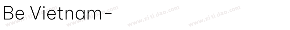 Be Vietnam字体转换